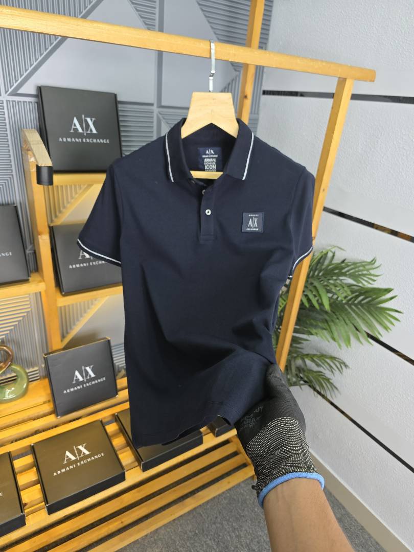 Ax K03-BK Men's Classic Flannel Plain Casual Half Sleeve T-Shirt