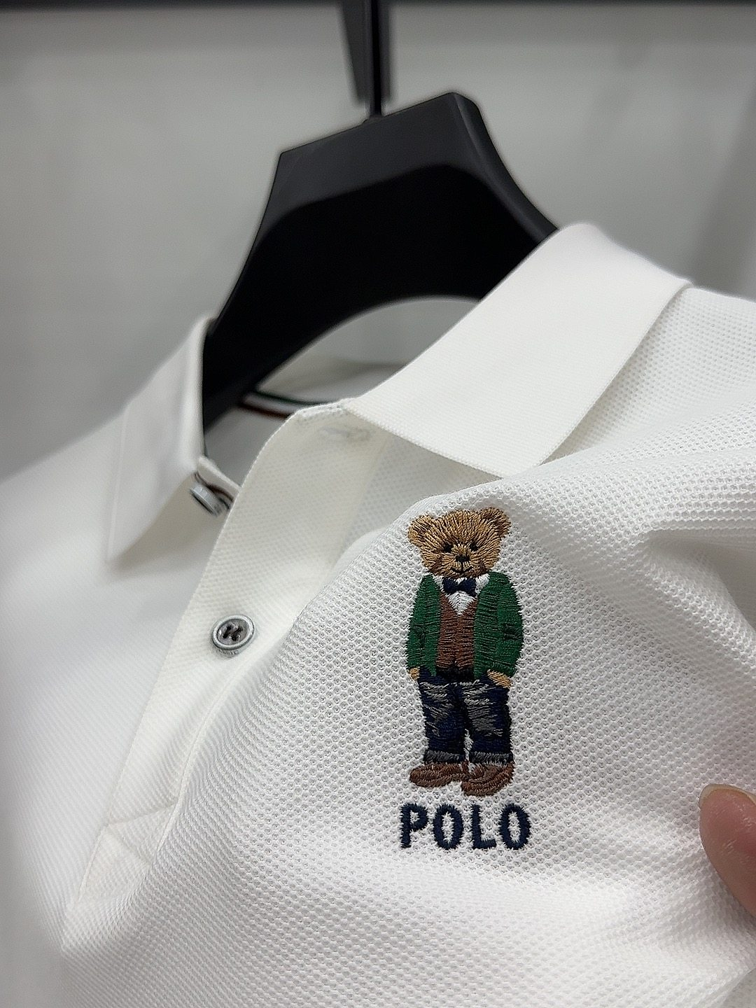 Heritage Regent Bear Embroidered Premium Cotton Polo Shirt