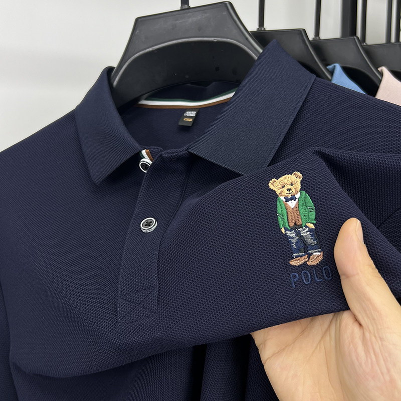 Heritage Regent Bear Embroidered Premium Cotton Polo Shirt