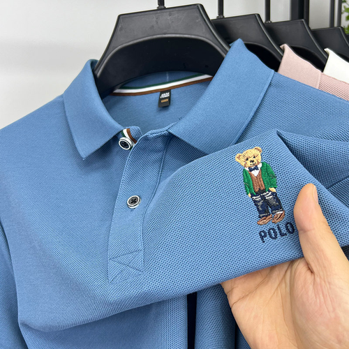 Heritage Regent Bear Embroidered Premium Cotton Polo Shirt