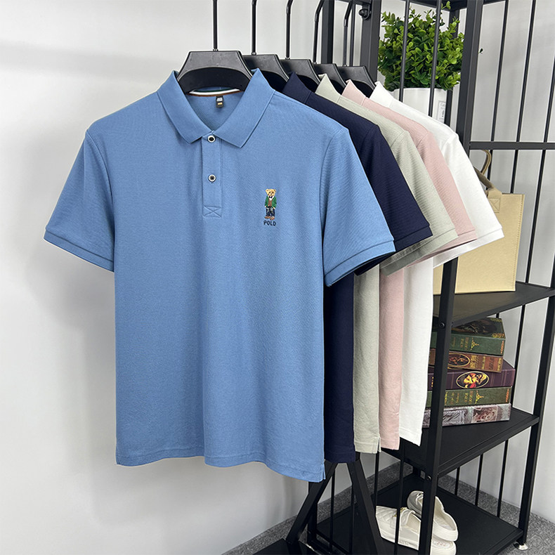 Heritage Regent Bear Embroidered Premium Cotton Polo Shirt
