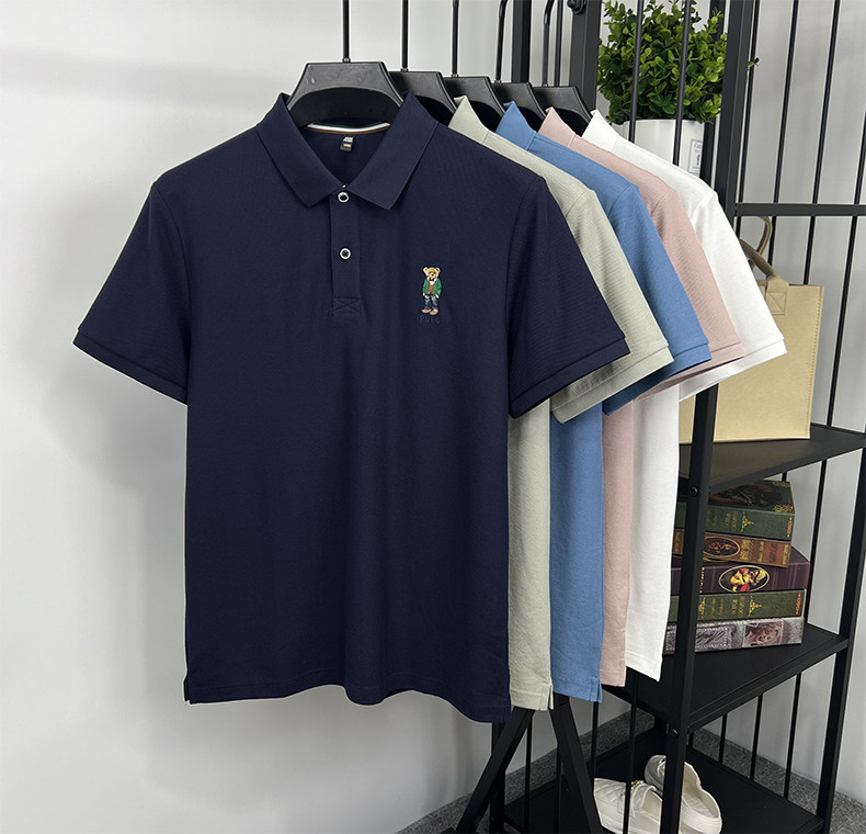 Heritage Regent Bear Embroidered Premium Cotton Polo Shirt