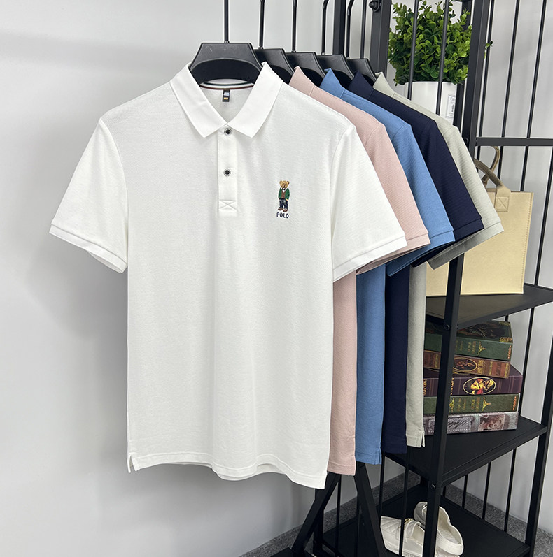 Heritage Regent Bear Embroidered Premium Cotton Polo Shirt