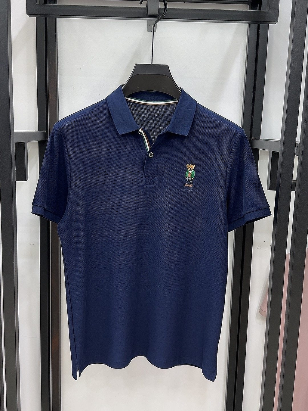 Heritage Regent Bear Embroidered Premium Cotton Polo Shirt