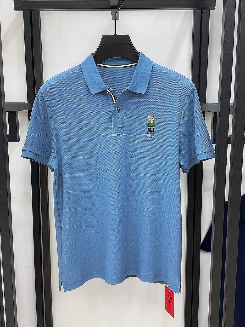 Heritage Regent Bear Embroidered Premium Cotton Polo Shirt