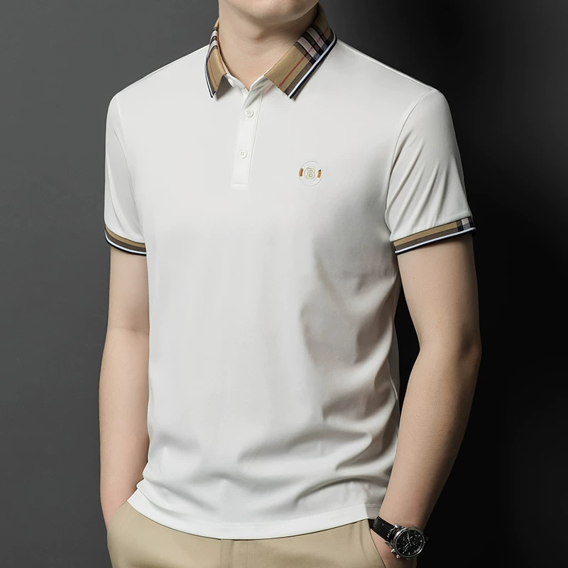 Heritage Plaid Emblem Polo T-Shirt