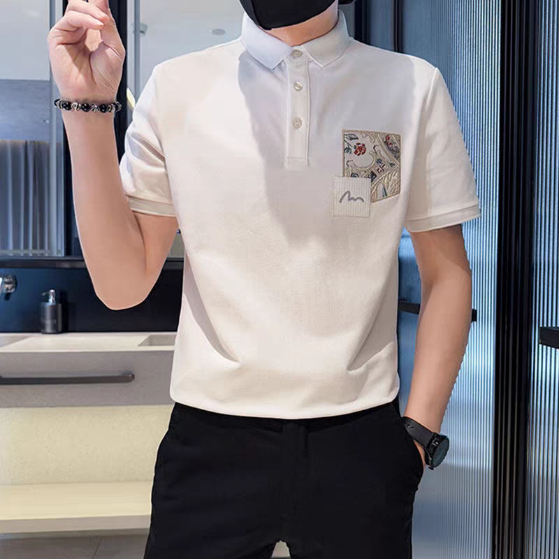 Baroque Crest Pocket Polo T-Shirt: Luxury Comfort, Stylish Design, Premium Fabric