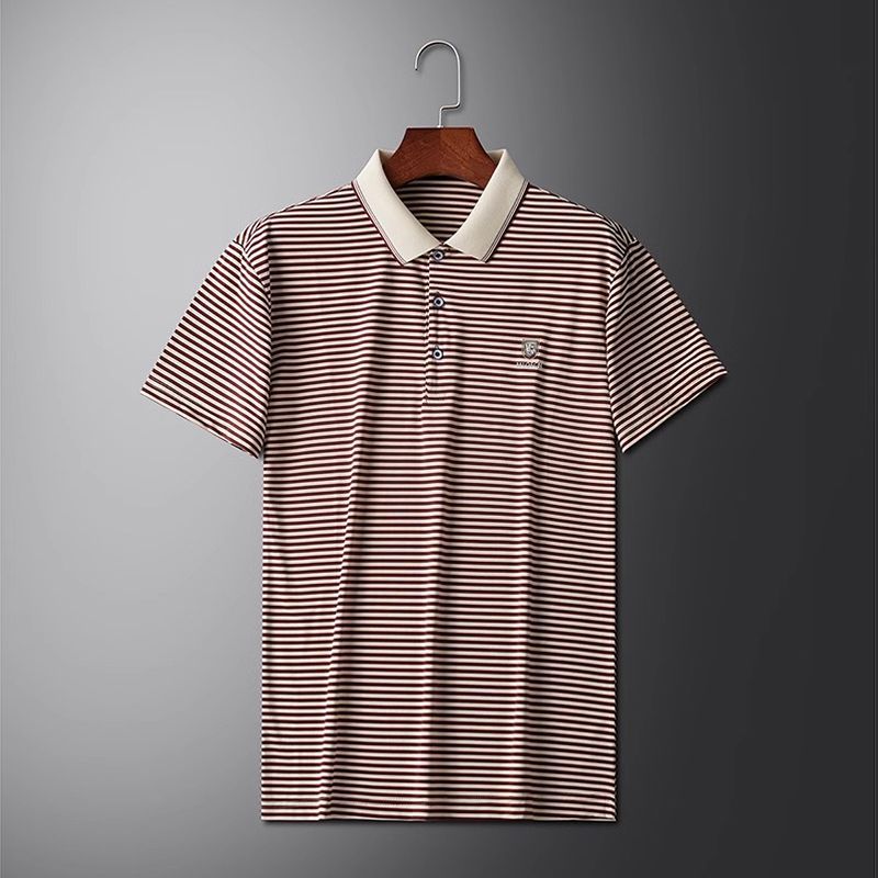 Executive Stripe Crest Polo