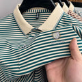 Executive Stripe Crest Polo