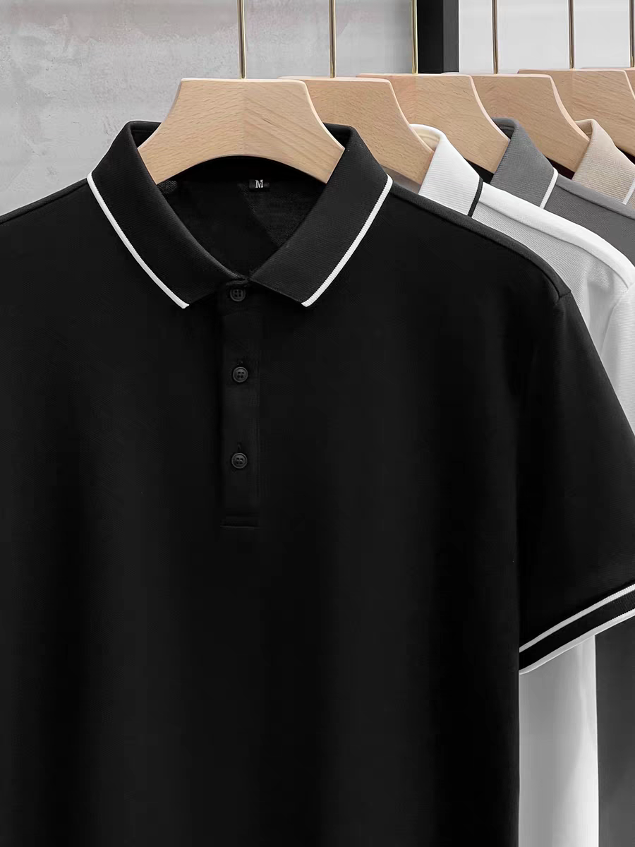 CrownLine Luxe Men’s Premium Stretch Polo Shirt Elegant Comfort