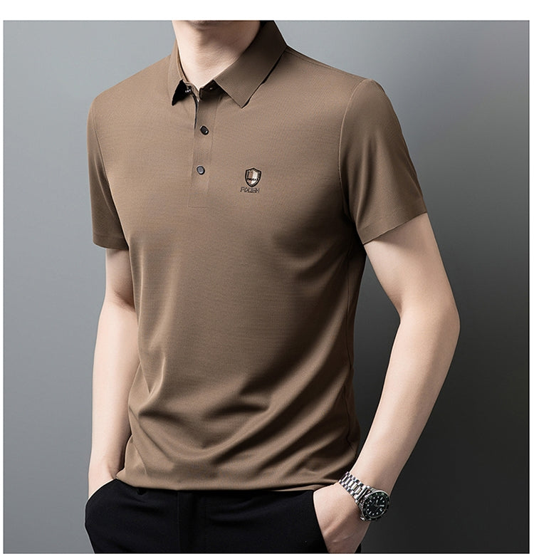 TitanMark Shield Polo T-Shirt – Stretch Fabric Seamless Luxury